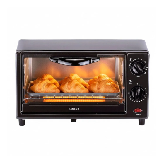 Horno Eléctrico De Mesa Ranser PANIGALE HE-700M 11,5Lts 750W - Negro